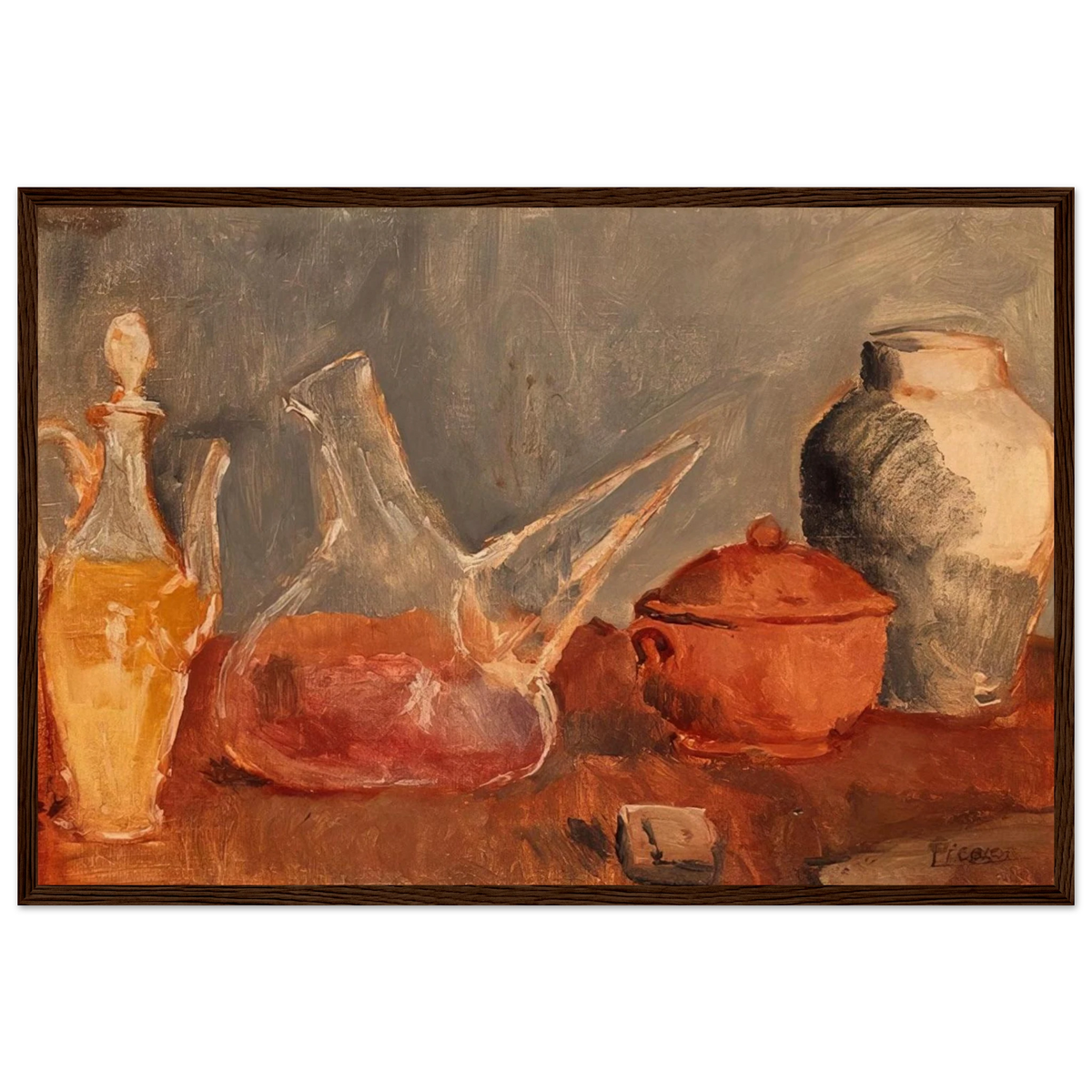 Still life with vases Framed Poster | Pablo Picasso Framed Prints Wall Art | Pablo Picasso Shop