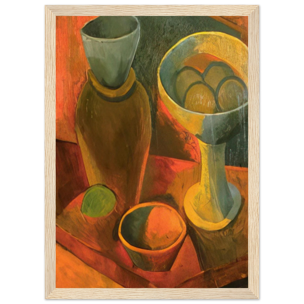 Jug and fruit dish Framed Poster | Pablo Picasso Framed Prints Wall Art | Pablo Picasso Shop