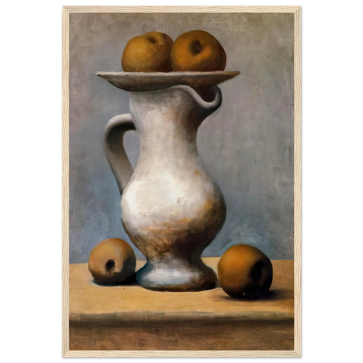Still life with pitcher and apples Framed Poster | Pablo Picasso Framed Prints Wall Art | Pablo Picasso Shop