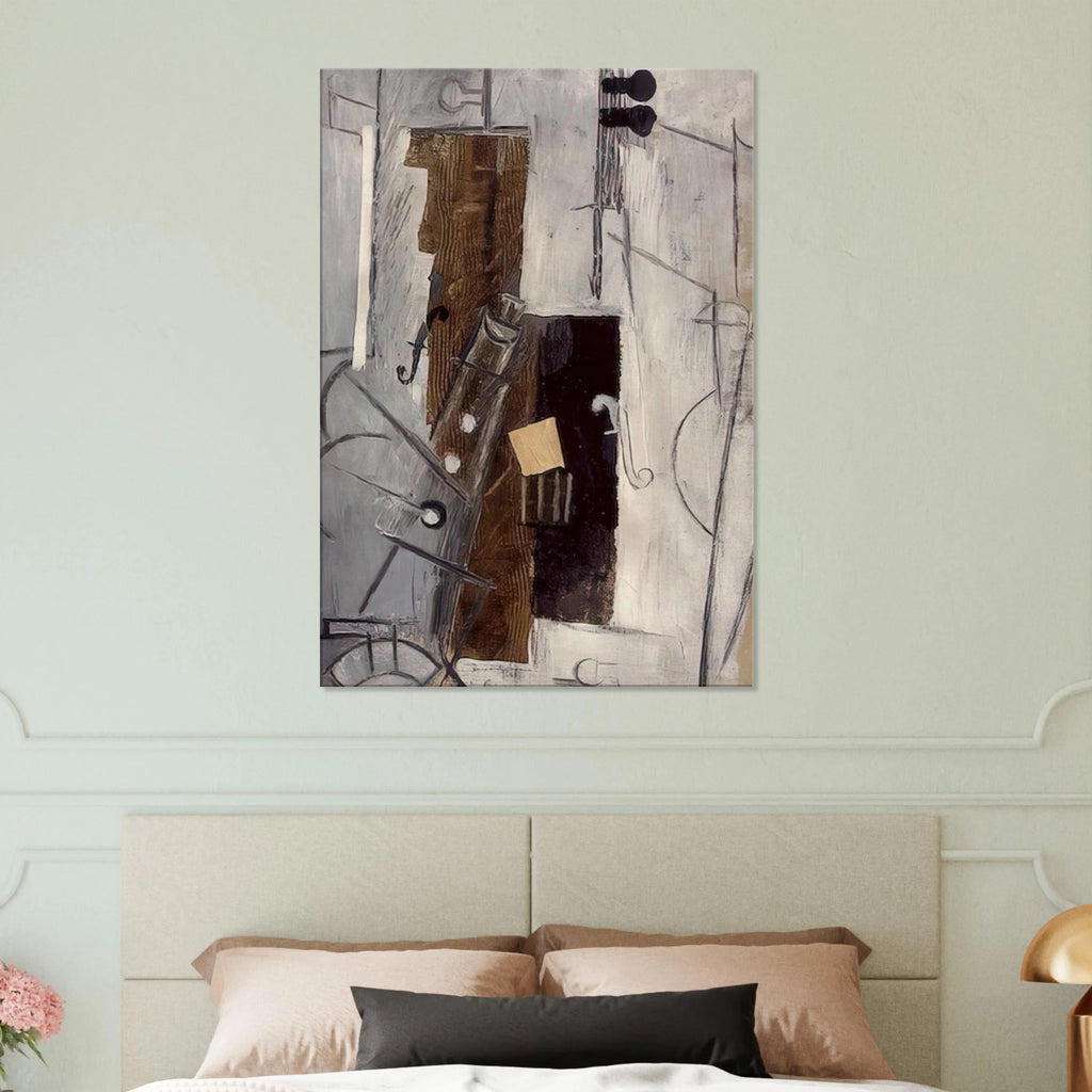 Clarinet and Violin - 1913 Canvas | Pablo Picasso Canvas | Pablo Picasso Shop