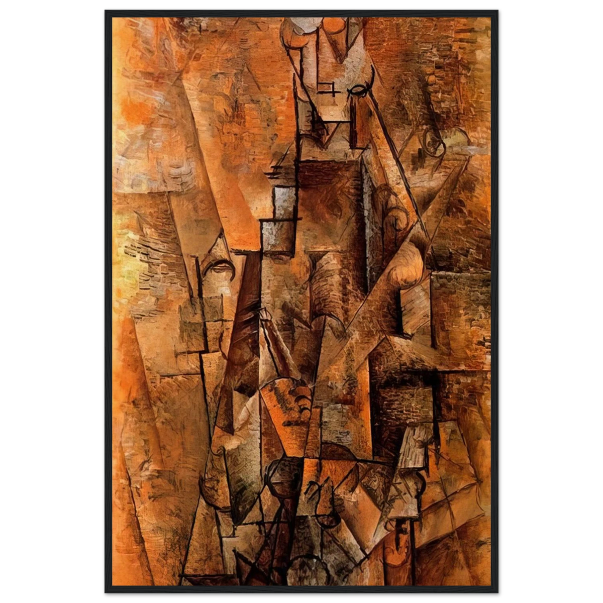Clarinetist - 1911 Framed Poster | Pablo Picasso Framed Prints Wall Art | Pablo Picasso Shop