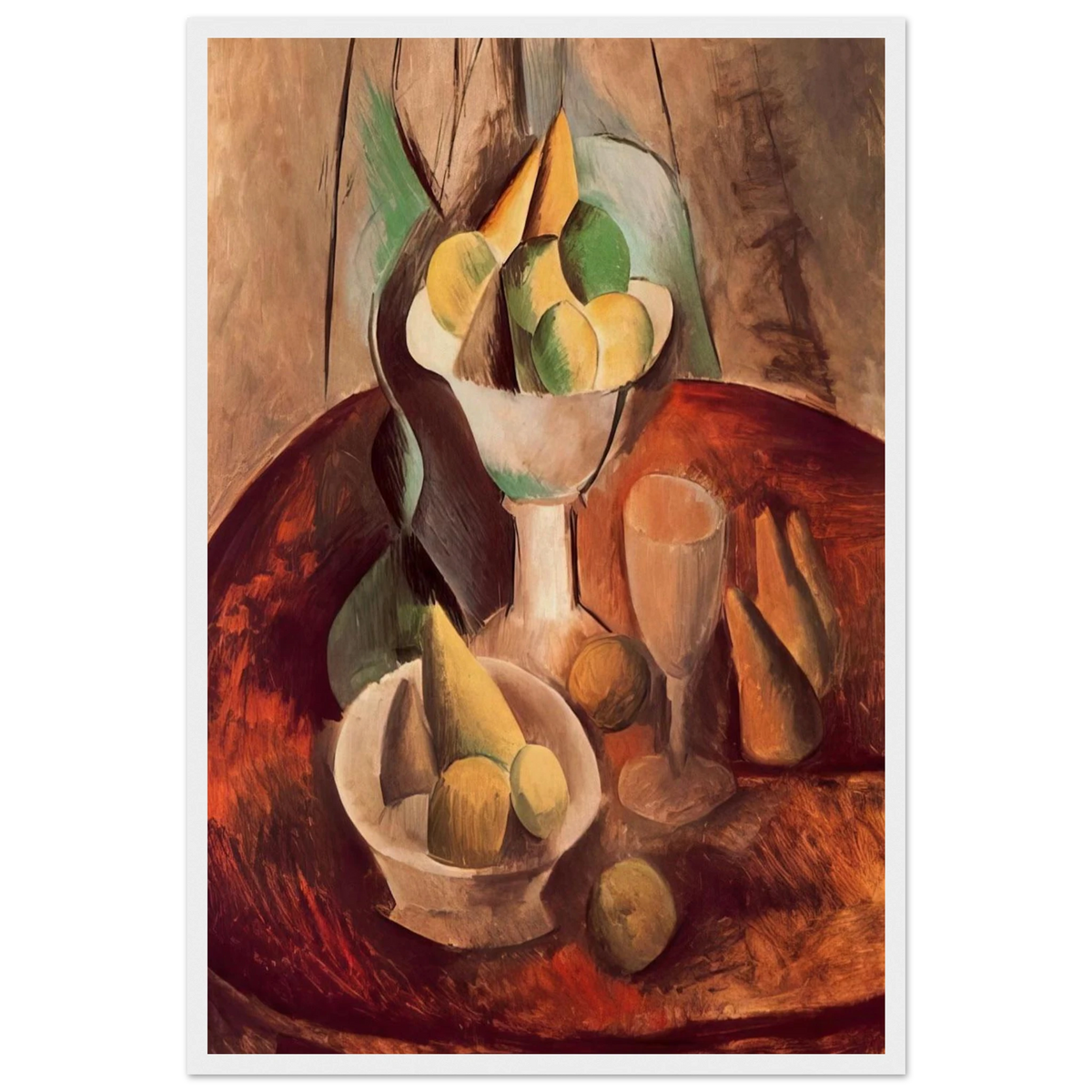 Fruit in a Vase - 1909 Framed Poster | Pablo Picasso Framed Prints Wall Art | Pablo Picasso Shop