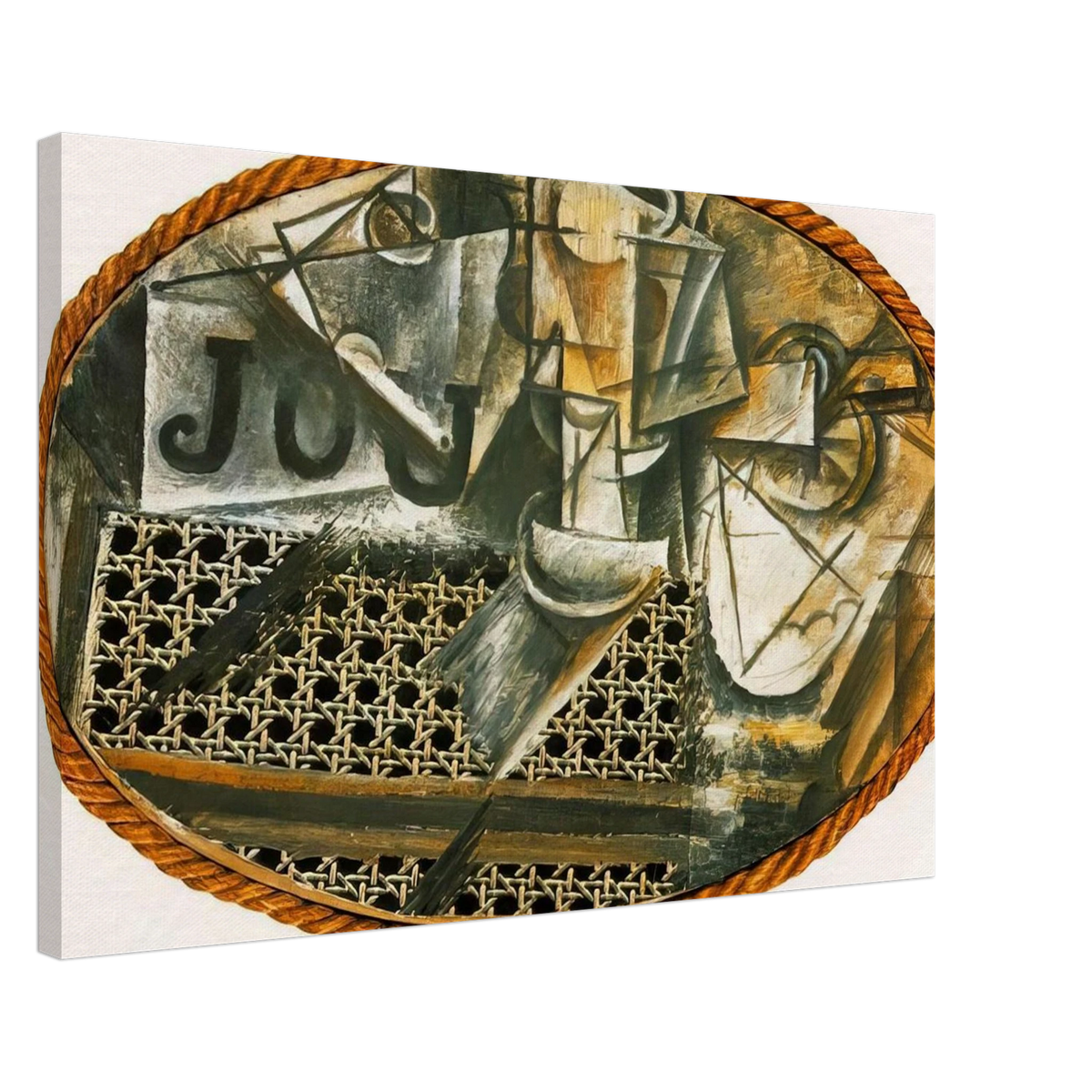 Still Life with Caned Chair Canvas | Pablo Picasso Canvas | Pablo Picasso Shop