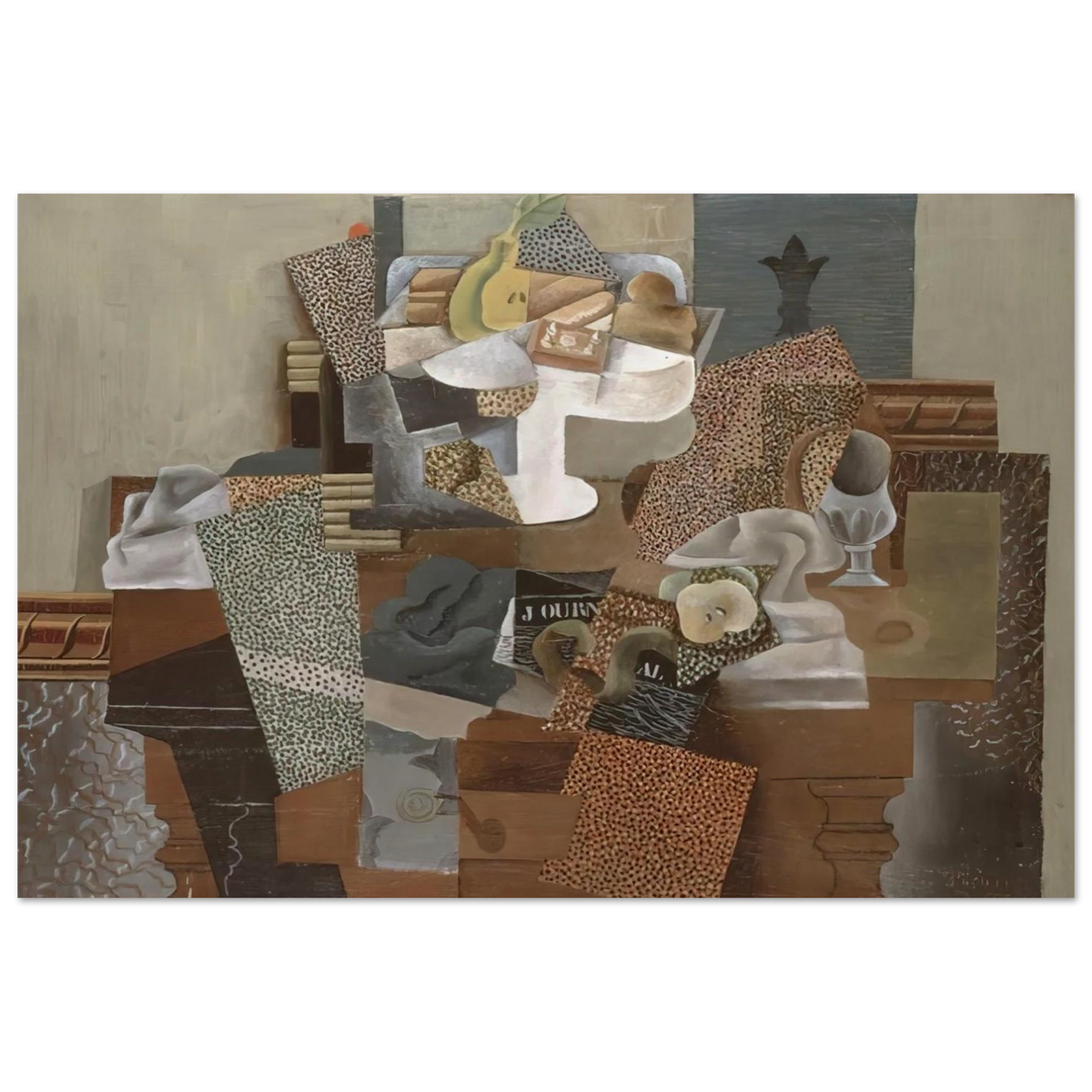 Still Life with Compote and Glass - 1914 Poster | Pablo Picasso Poster | Pablo Picasso Shop
