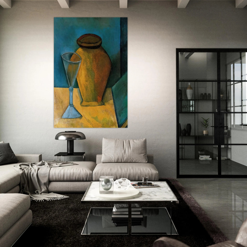 Pot, Glass and Book - 1908 Poster | Pablo Picasso Poster | Pablo Picasso Shop