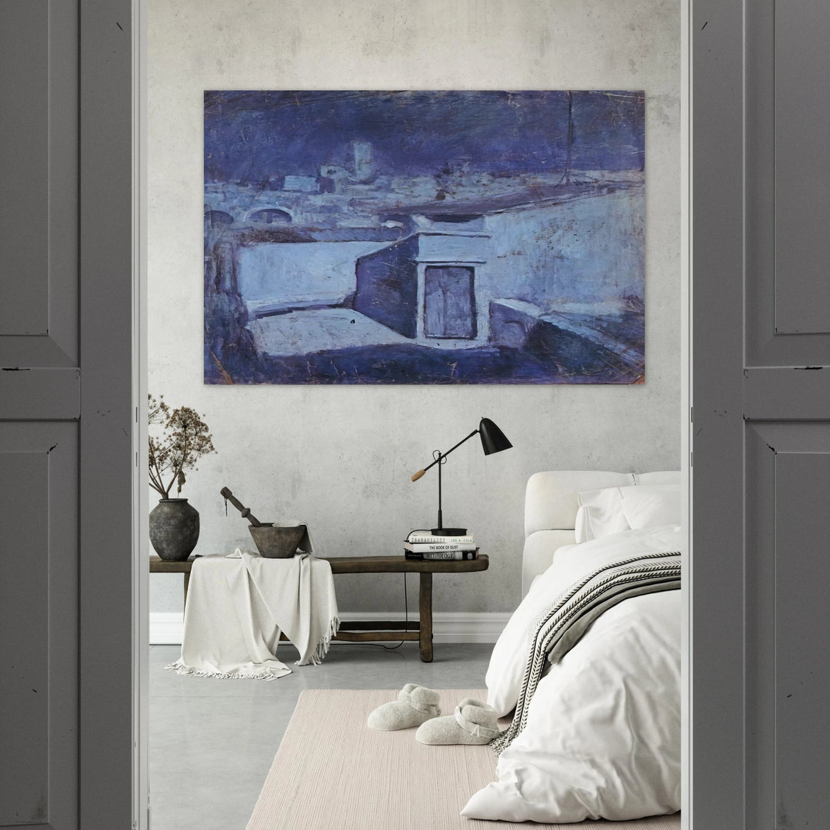 The roofs of Barcelona in the moonlight Poster | Pablo Picasso Poster | Pablo Picasso Shop
