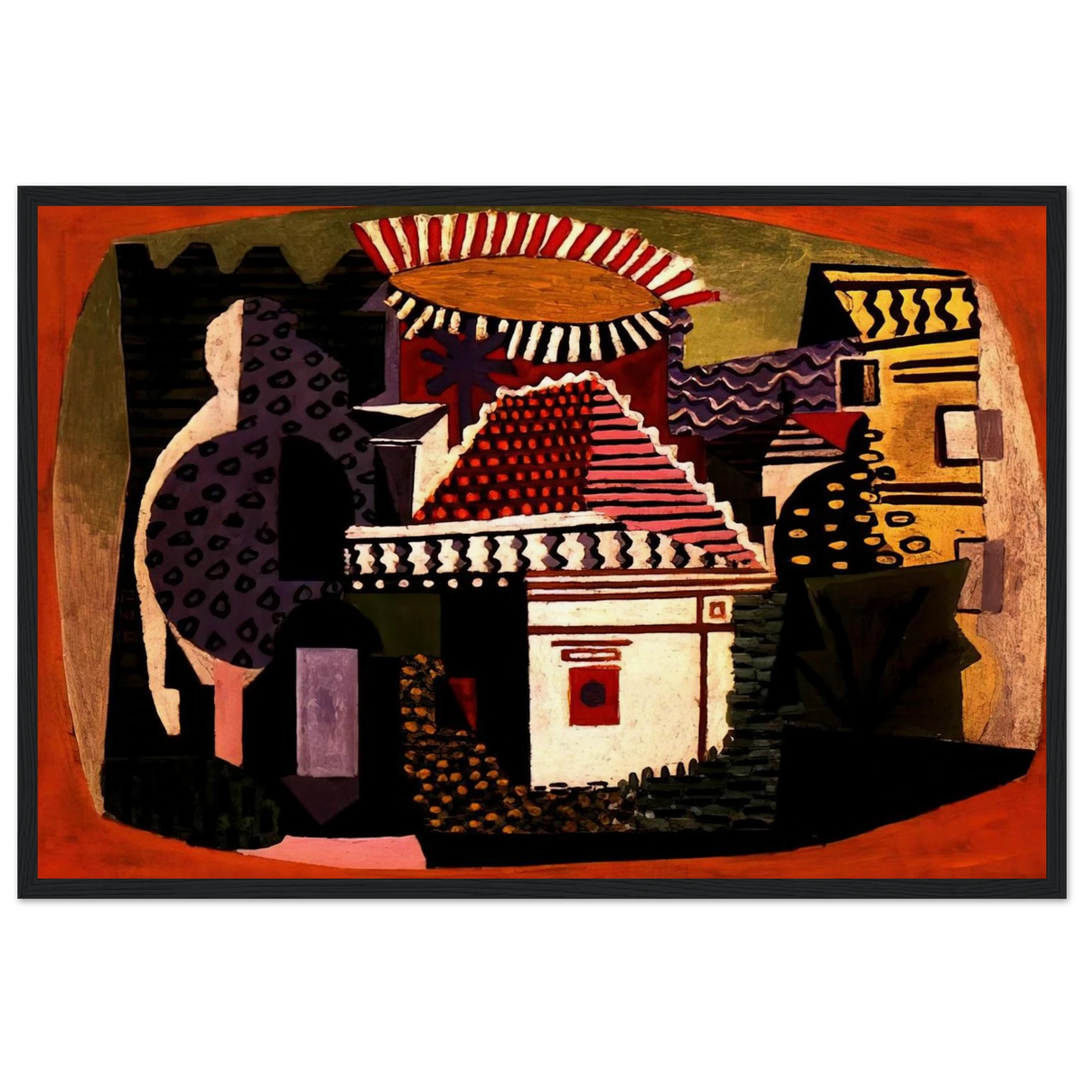 Landscape of Juan-les-Pins Framed Poster | Pablo Picasso Framed Prints Wall Art | Pablo Picasso Shop