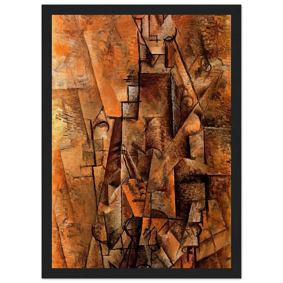Clarinetist - 1911 Framed Poster | Pablo Picasso Framed Prints Wall Art | Pablo Picasso Shop