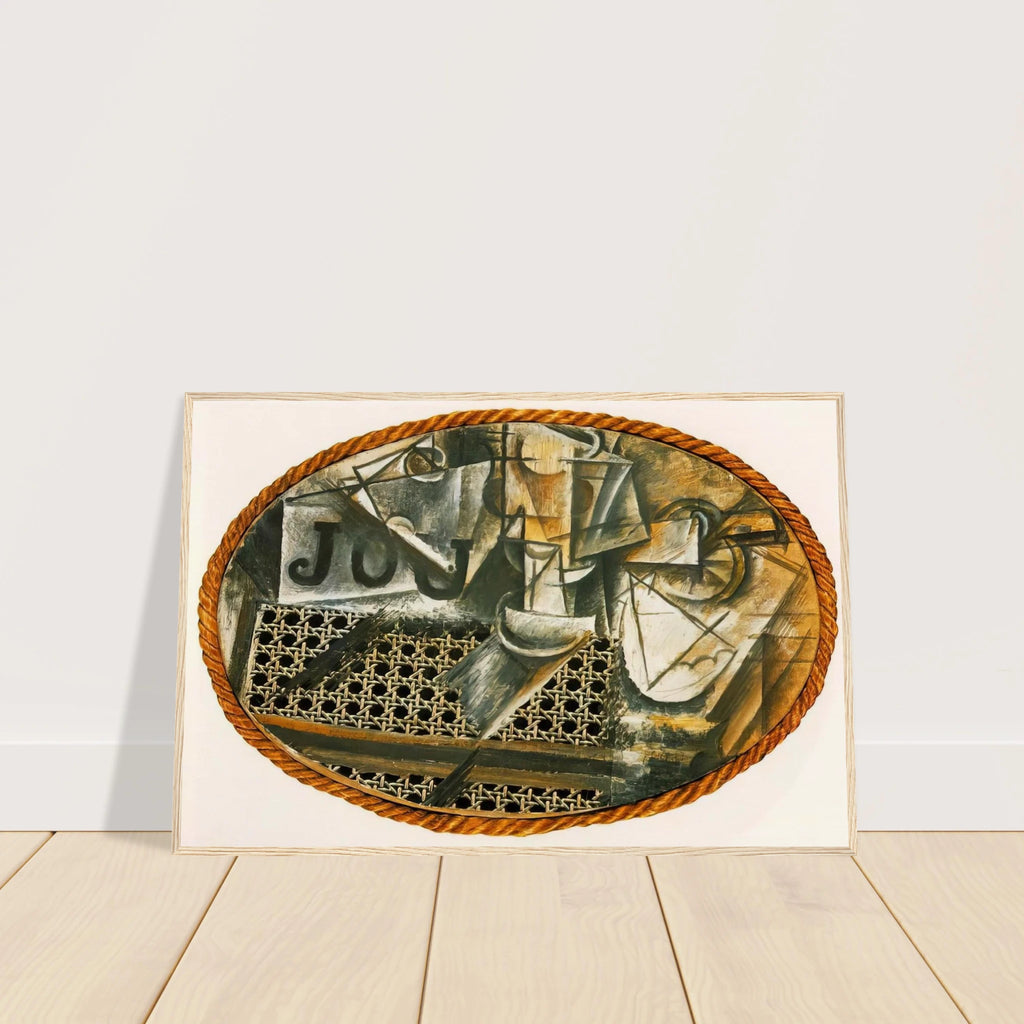 Still Life with Caned Chair Framed Poster | Pablo Picasso Framed Prints Wall Art | Pablo Picasso Shop