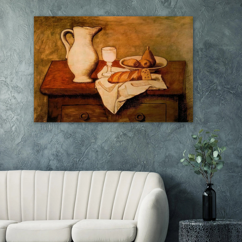 Still life with jug and bread - 1921 Poster | Pablo Picasso Poster | Pablo Picasso Shop