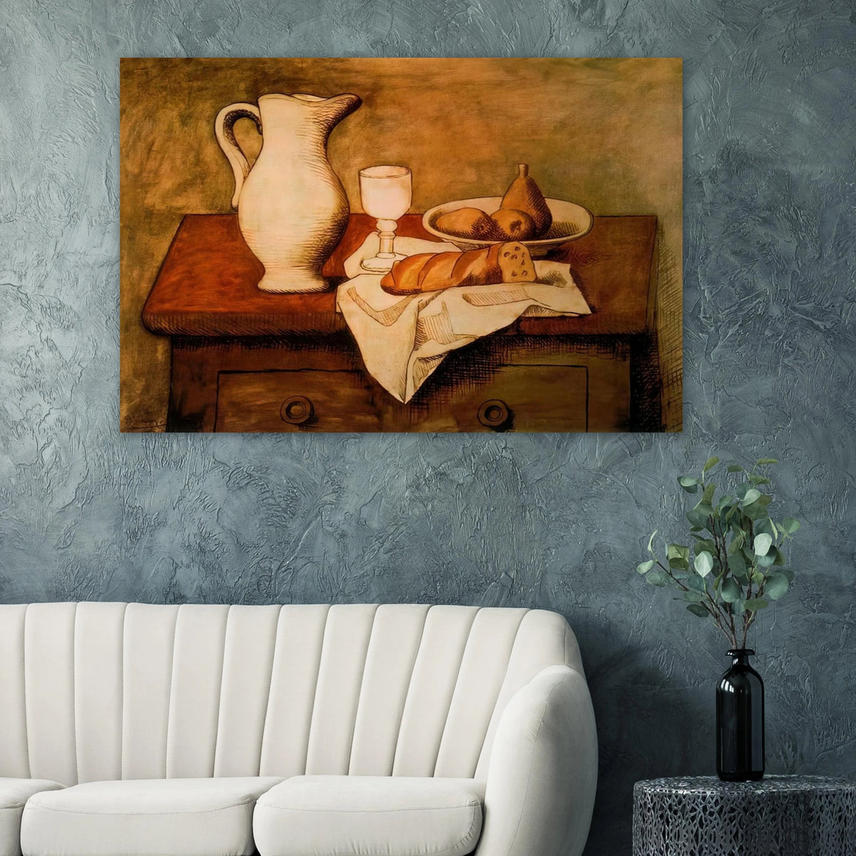 Still life with jug and bread - 1921 Poster | Pablo Picasso Poster | Pablo Picasso Shop