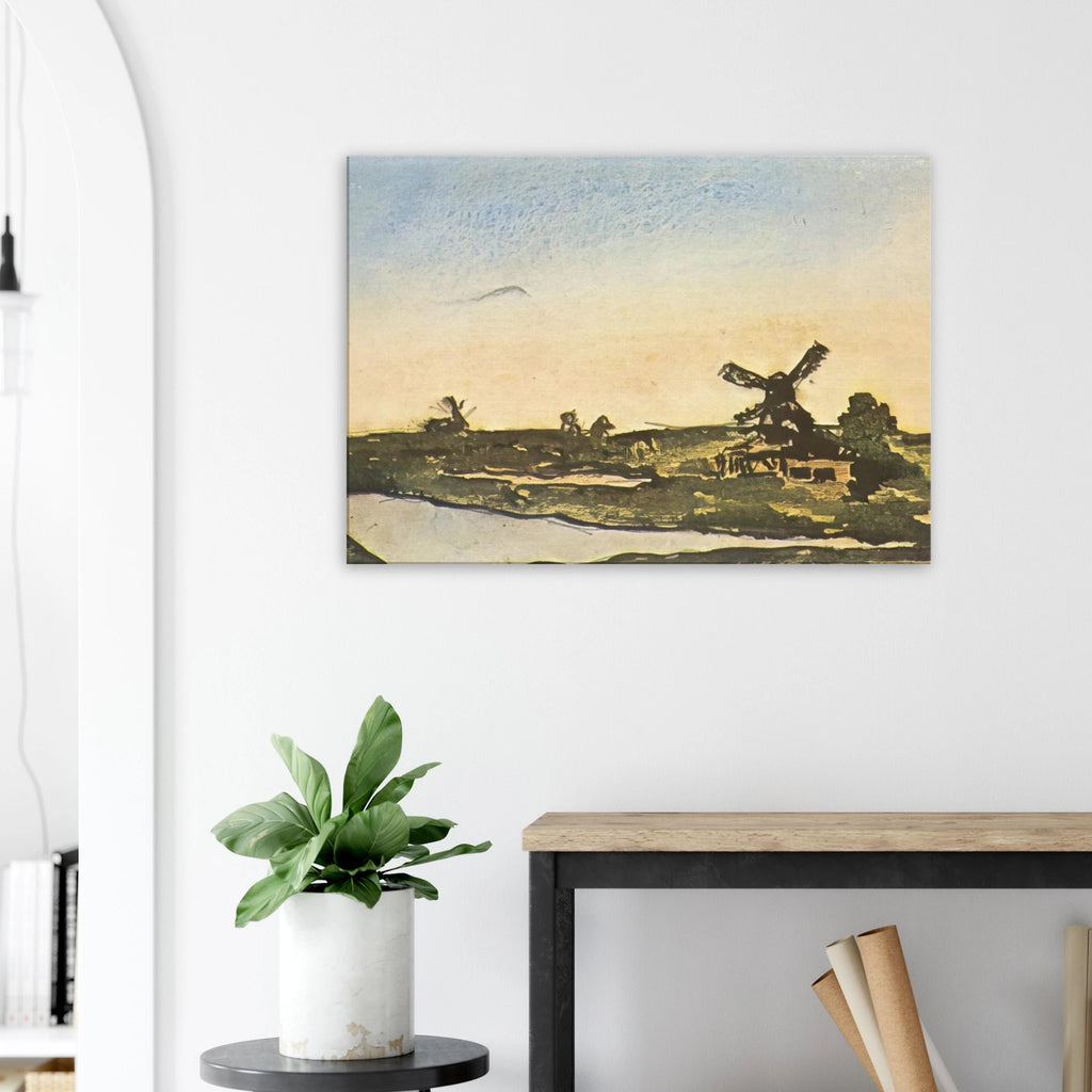 Dutch landscape with windmills Canvas | Pablo Picasso Canvas | Pablo Picasso Shop