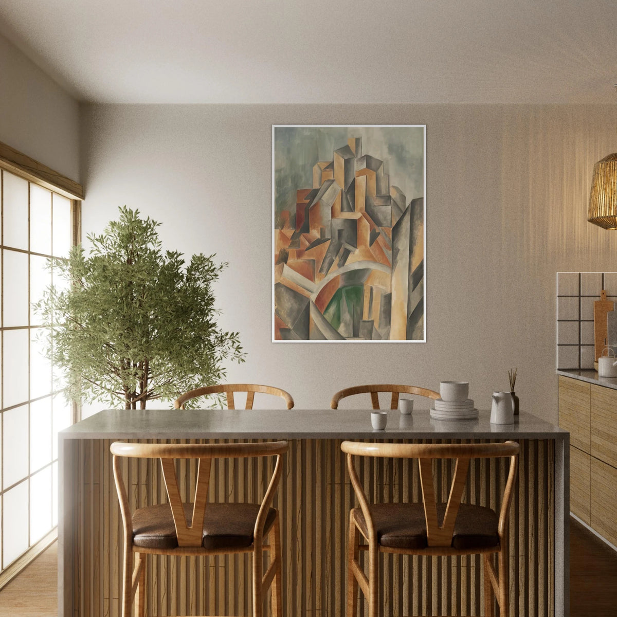 The Reservoir, Horta de Ebro Framed Poster | Pablo Picasso Framed Prints Wall Art | Pablo Picasso Shop