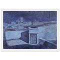 The roofs of Barcelona in the moonlight Framed Poster | Pablo Picasso Framed Prints Wall Art | Pablo Picasso Shop