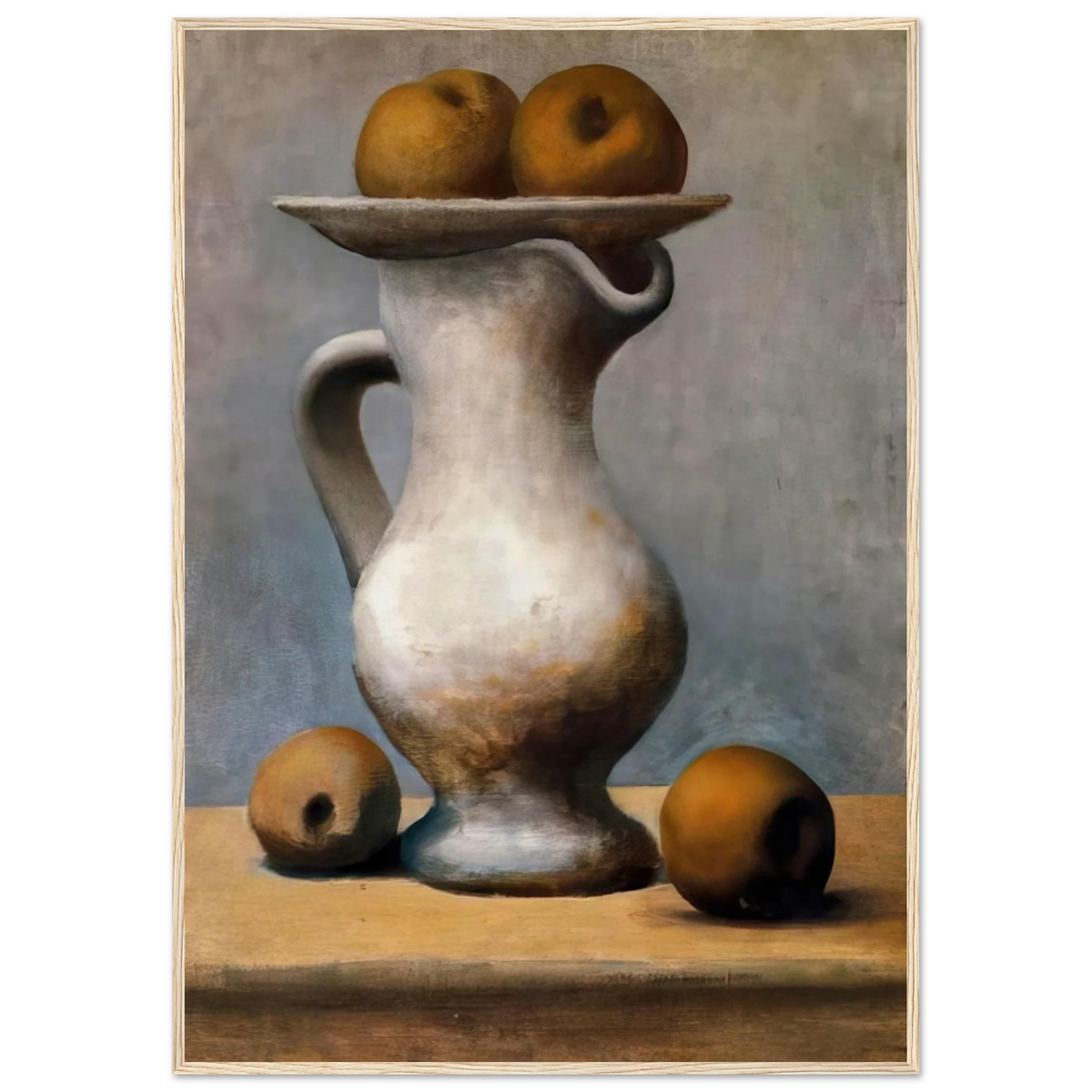 Still life with pitcher and apples Framed Poster | Pablo Picasso Framed Prints Wall Art | Pablo Picasso Shop
