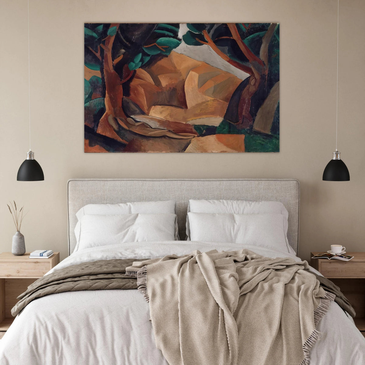 Paysage aux deux figures - 1908  France Poster | Pablo Picasso Poster | Pablo Picasso Shop
