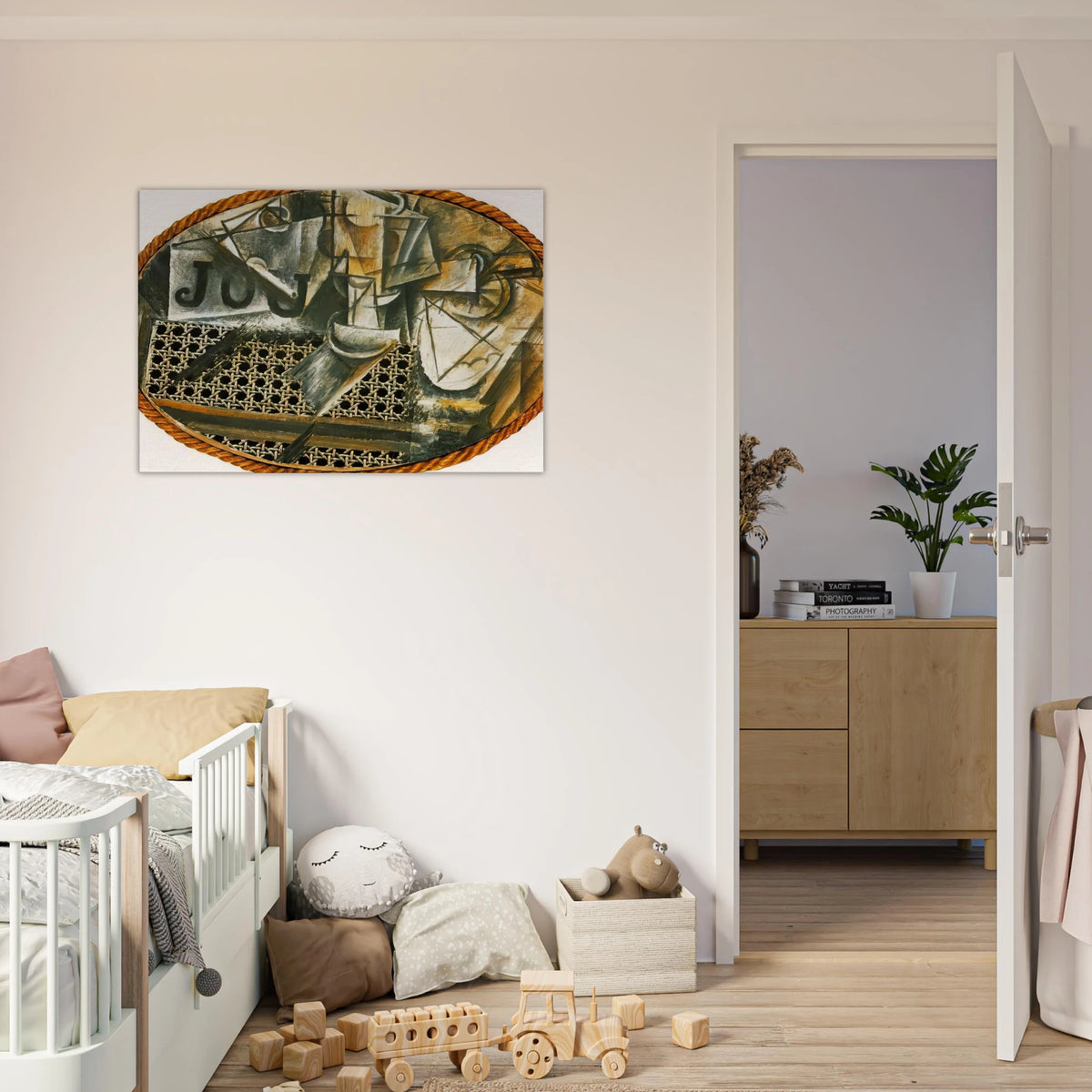 Still Life with Caned Chair Canvas | Pablo Picasso Canvas | Pablo Picasso Shop