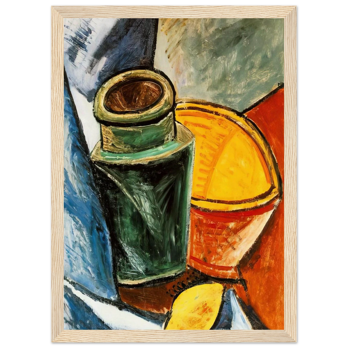 Still life with lemons Framed Poster | Pablo Picasso Framed Prints Wall Art | Pablo Picasso Shop