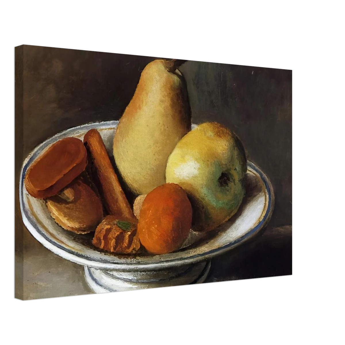 Fruit Bowl with Fruit - 1918 Canvas | Pablo Picasso Canvas | Pablo Picasso Shop