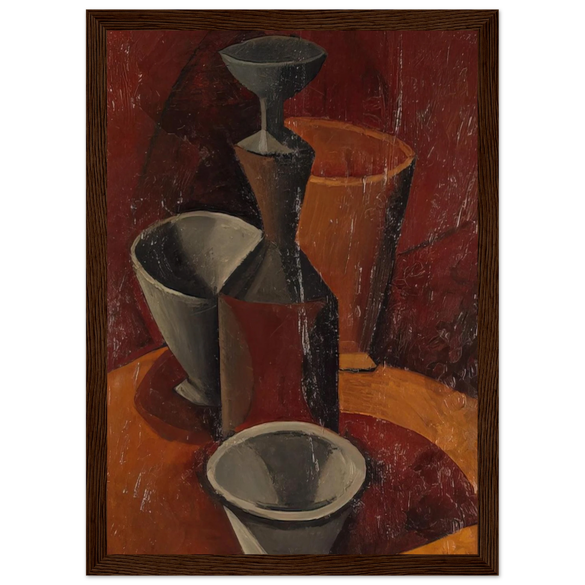 Pitcher and Bowls - 1908 Framed Poster | Pablo Picasso Framed Prints Wall Art | Pablo Picasso Shop