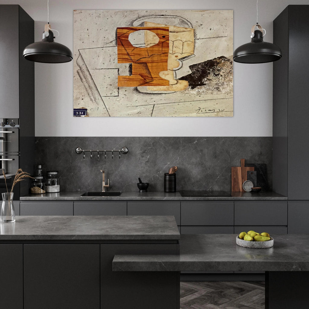Glass on a Table - 1914 Poster | Pablo Picasso Poster | Pablo Picasso Shop