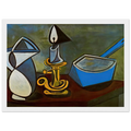 Jug, candle and enamel pan - 1945 Framed Poster | Pablo Picasso Framed Prints Wall Art | Pablo Picasso Shop