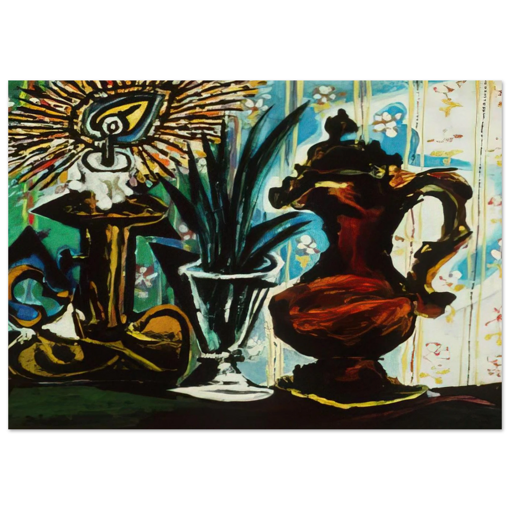 Still life with candle Poster | Pablo Picasso Poster | Pablo Picasso Shop
