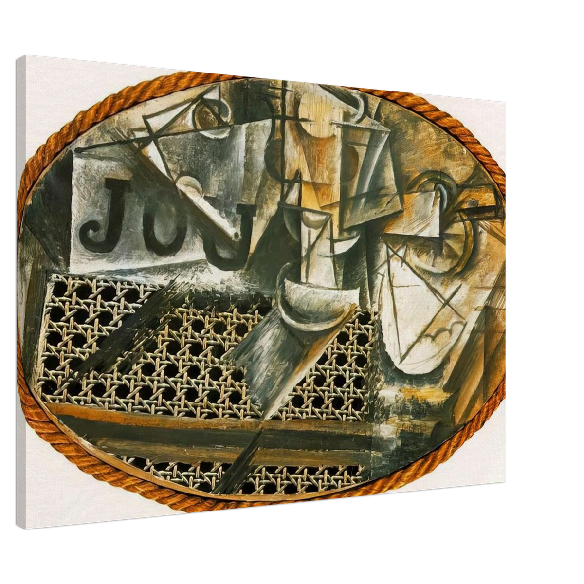 Still Life with Caned Chair Canvas | Pablo Picasso Canvas | Pablo Picasso Shop