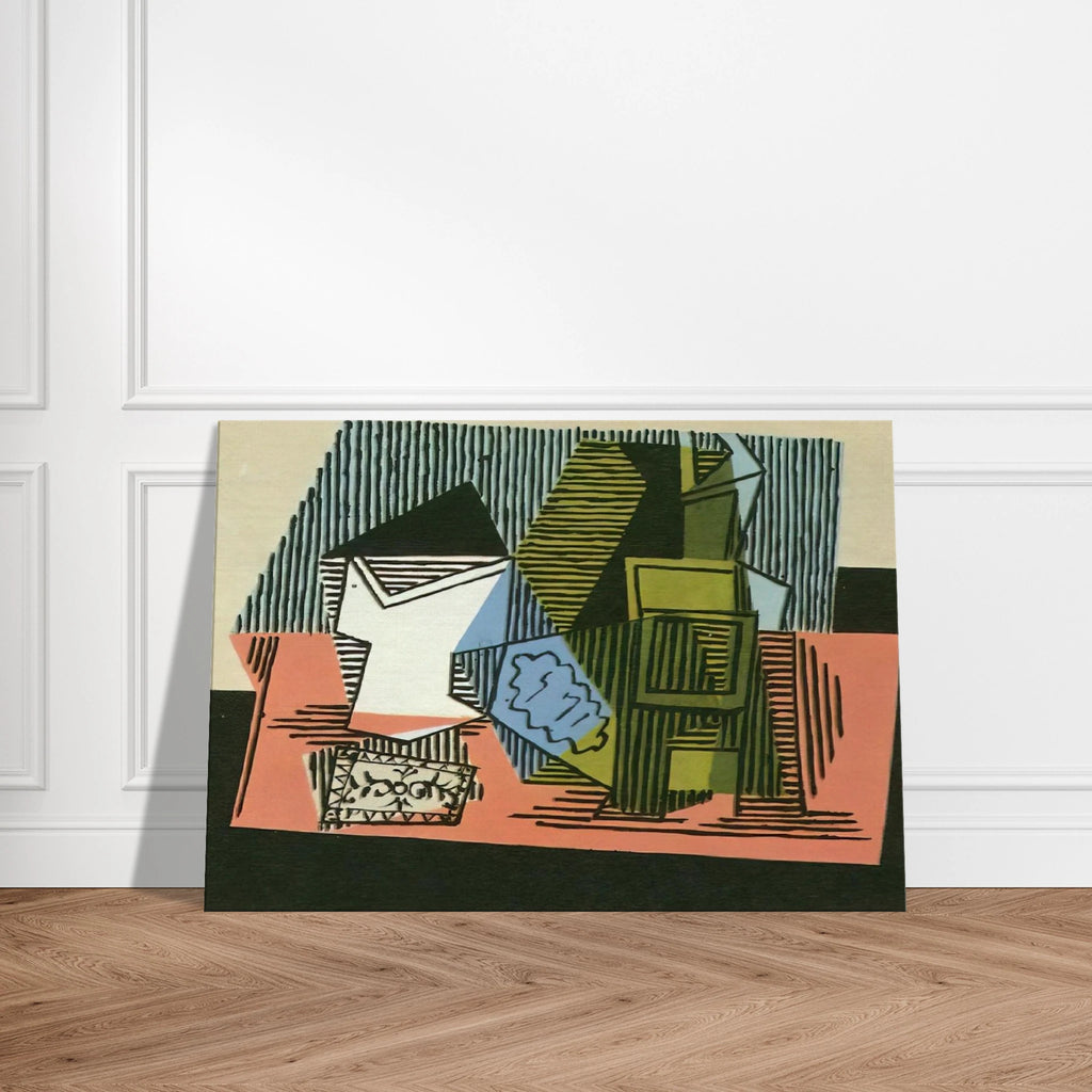Glass, bottle, packet of tobacco Canvas | Pablo Picasso Canvas | Pablo Picasso Shop