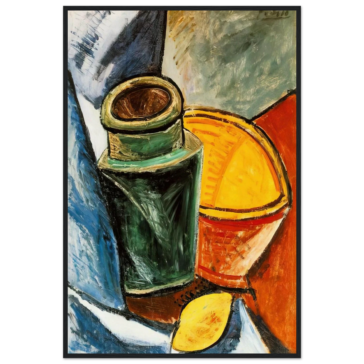 Still life with lemons Framed Poster | Pablo Picasso Framed Prints Wall Art | Pablo Picasso Shop