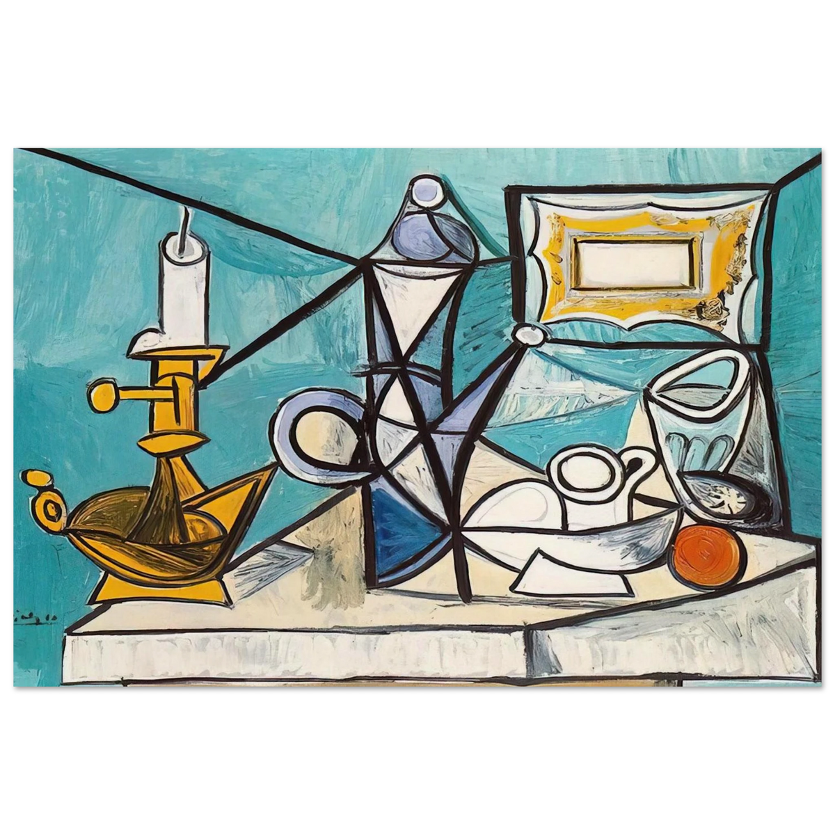 Still life with lamp - 1944 Poster | Pablo Picasso Poster | Pablo Picasso Shop