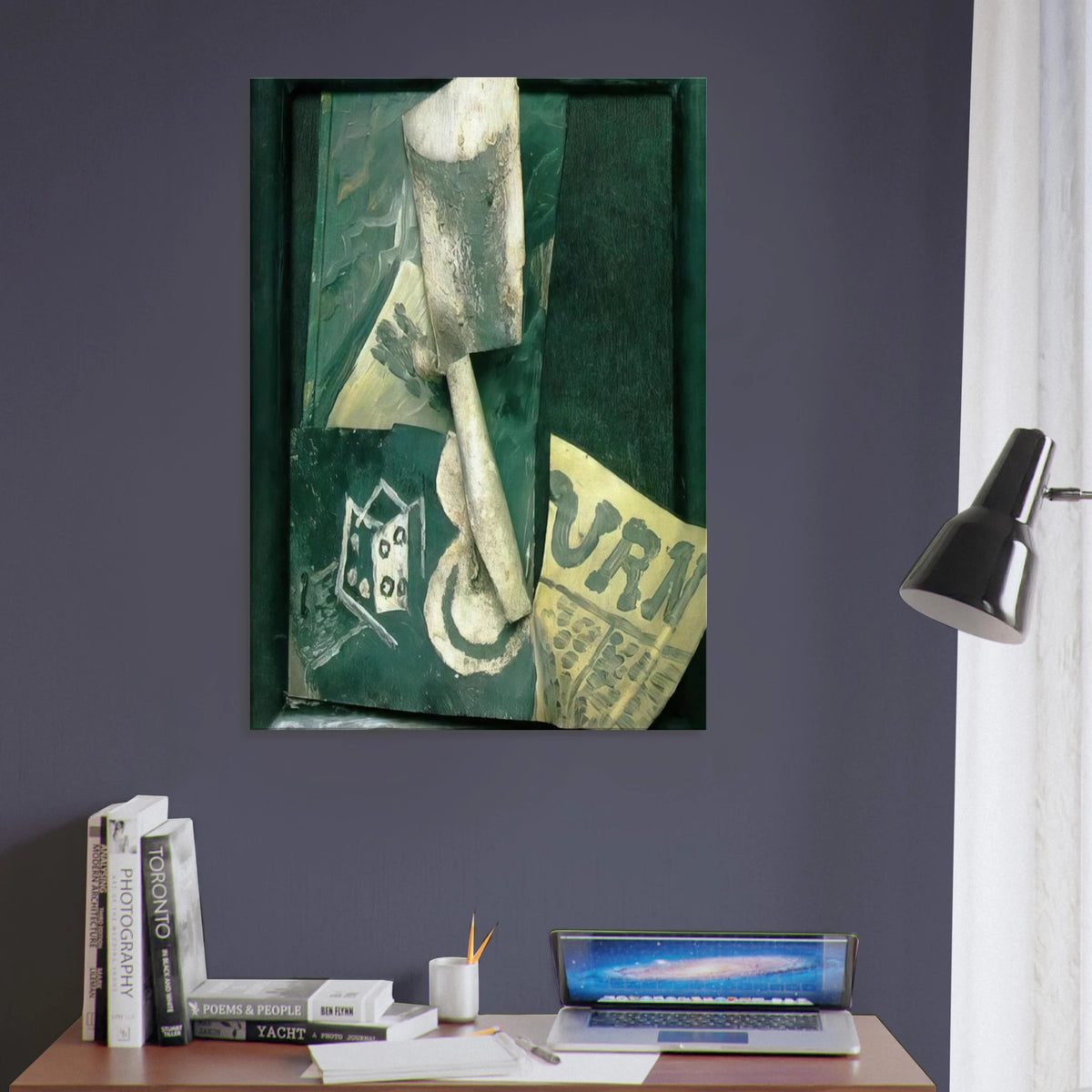 Glass and newspaper Canvas | Pablo Picasso Canvas | Pablo Picasso Shop