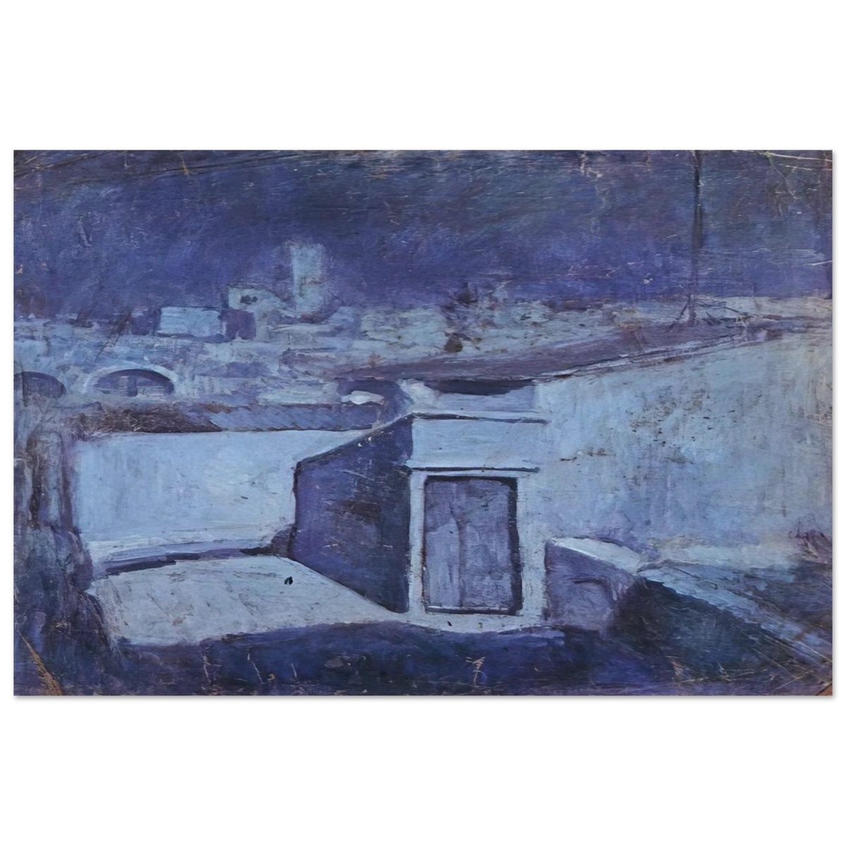The roofs of Barcelona in the moonlight Poster | Pablo Picasso Poster | Pablo Picasso Shop