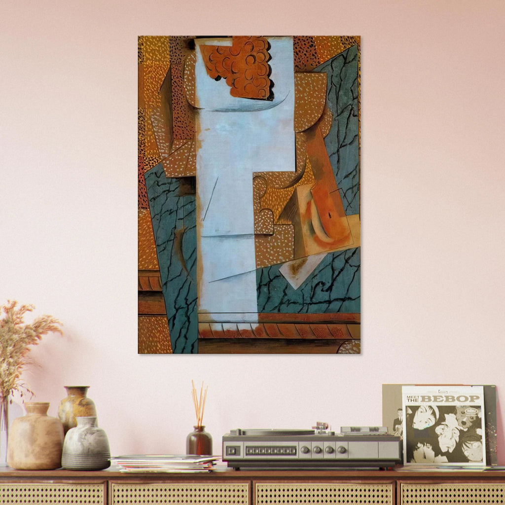 Fruit vase and bunch of grapes - 1914 Canvas | Pablo Picasso Canvas | Pablo Picasso Shop
