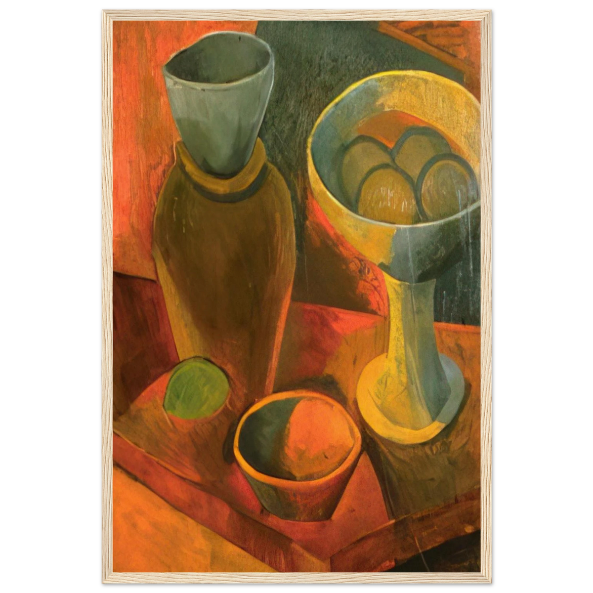 Jug and fruit dish Framed Poster | Pablo Picasso Framed Prints Wall Art | Pablo Picasso Shop