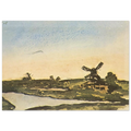 Dutch landscape with windmills Poster | Pablo Picasso Poster | Pablo Picasso Shop