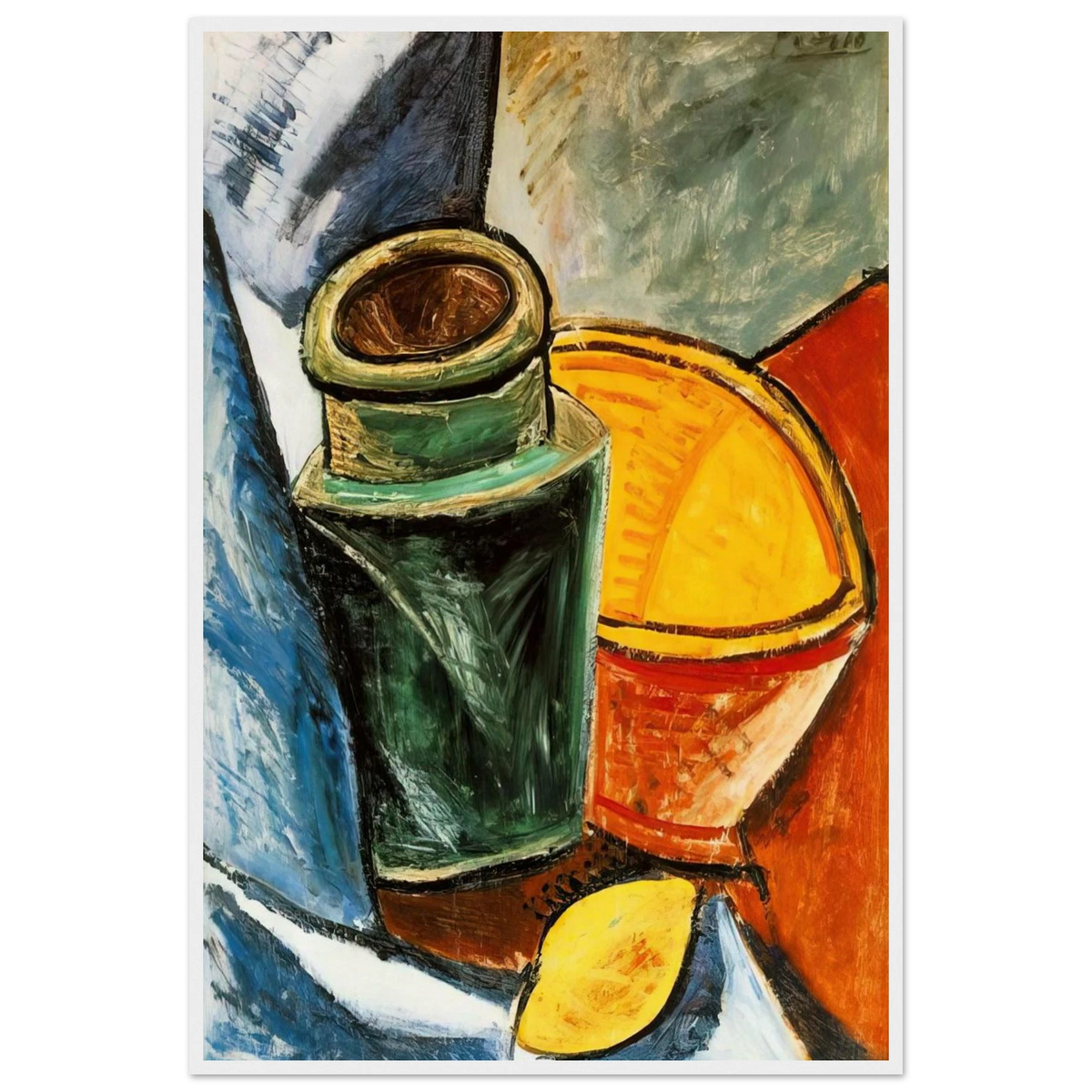 Still life with lemons Framed Poster | Pablo Picasso Framed Prints Wall Art | Pablo Picasso Shop
