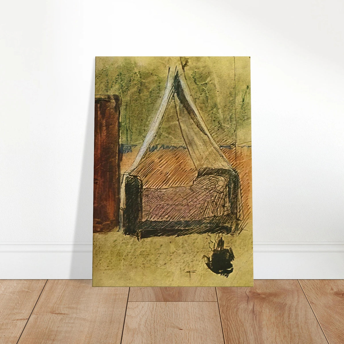 Bed with mosquito nets Canvas | Pablo Picasso Canvas | Pablo Picasso Shop