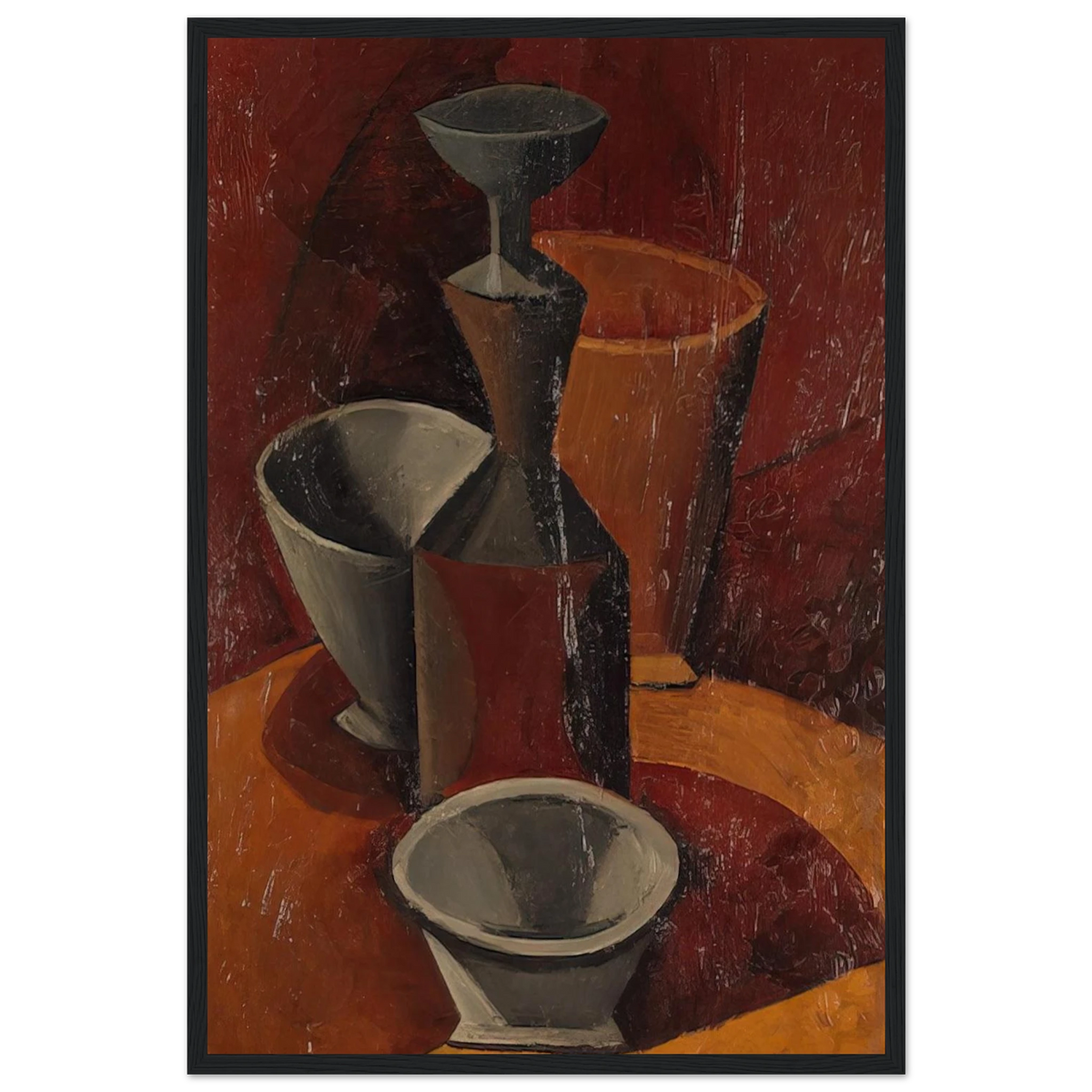Pitcher and Bowls - 1908 Framed Poster | Pablo Picasso Framed Prints Wall Art | Pablo Picasso Shop