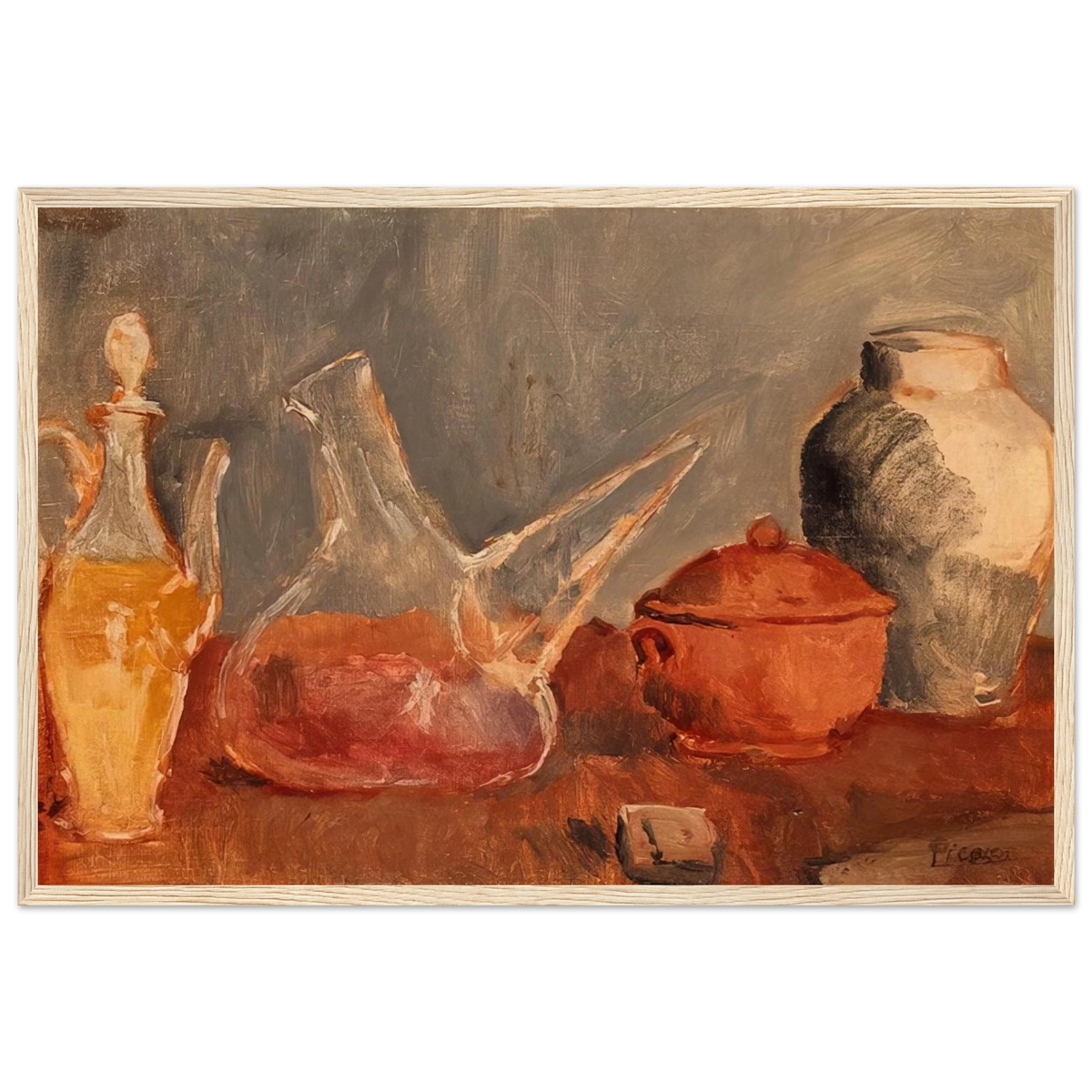 Still life with vases Framed Poster | Pablo Picasso Framed Prints Wall Art | Pablo Picasso Shop