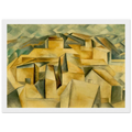 Houses on the hill Framed Poster | Pablo Picasso Framed Prints Wall Art | Pablo Picasso Shop