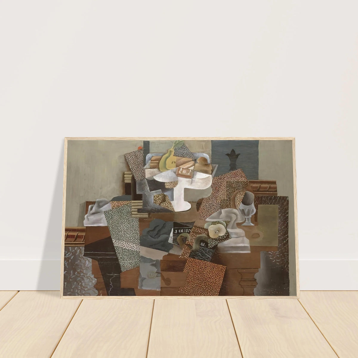 Still Life with Compote and Glass - 1914 Framed Poster | Pablo Picasso Framed Prints Wall Art | Pablo Picasso Shop