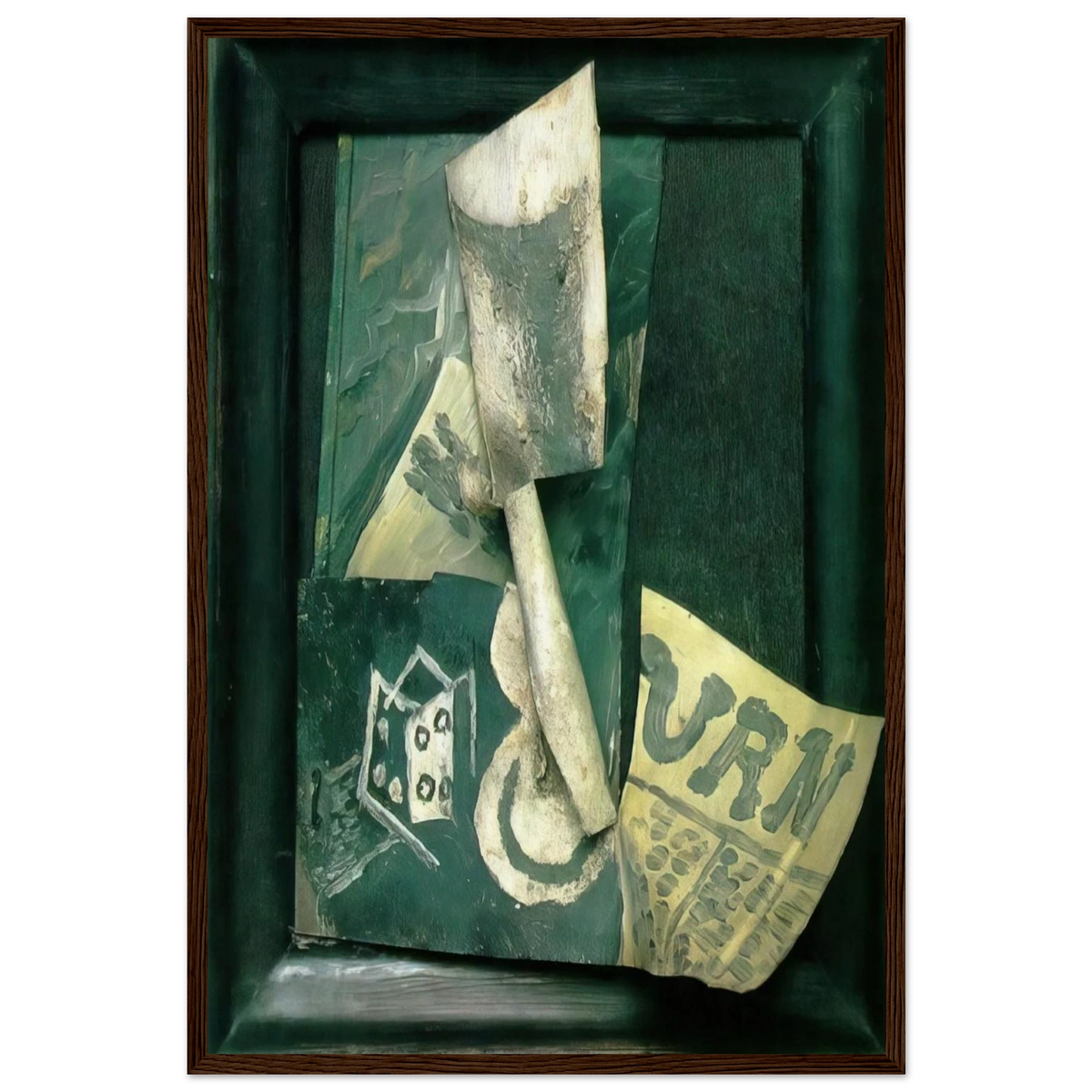 Glass and newspaper Framed Poster | Pablo Picasso Framed Prints Wall Art | Pablo Picasso Shop