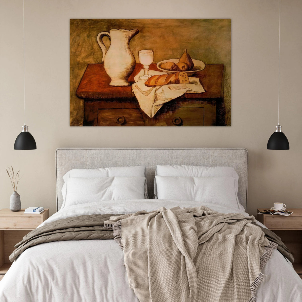 Still life with jug and bread - 1921 Poster | Pablo Picasso Poster | Pablo Picasso Shop