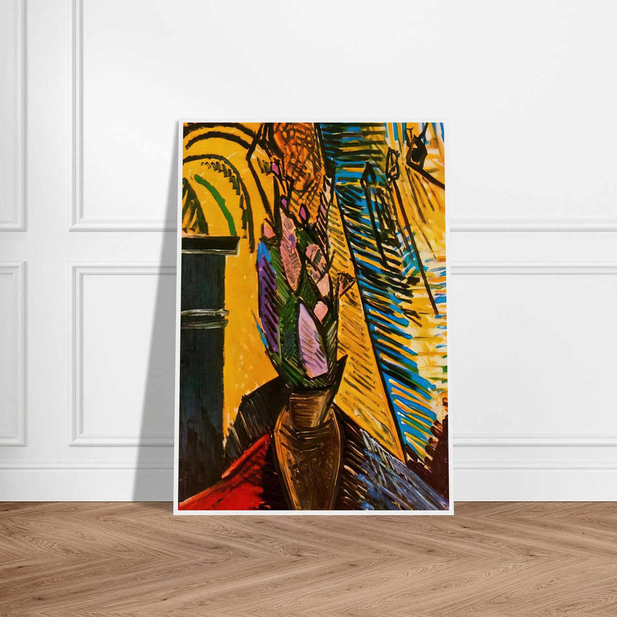 Flowers on the table Framed Poster | Pablo Picasso Framed Prints Wall Art | Pablo Picasso Shop