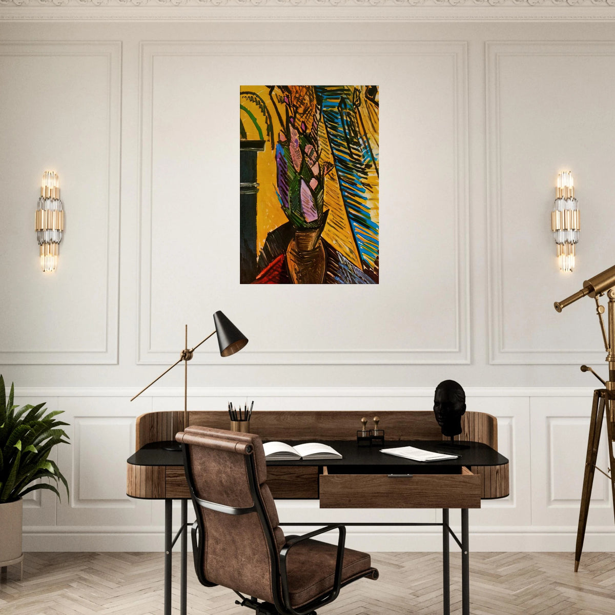 Flowers on the table Canvas | Pablo Picasso Canvas | Pablo Picasso Shop