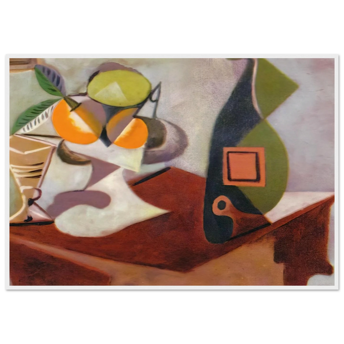 Still life with lemon and oranges Framed Poster | Pablo Picasso Framed Prints Wall Art | Pablo Picasso Shop