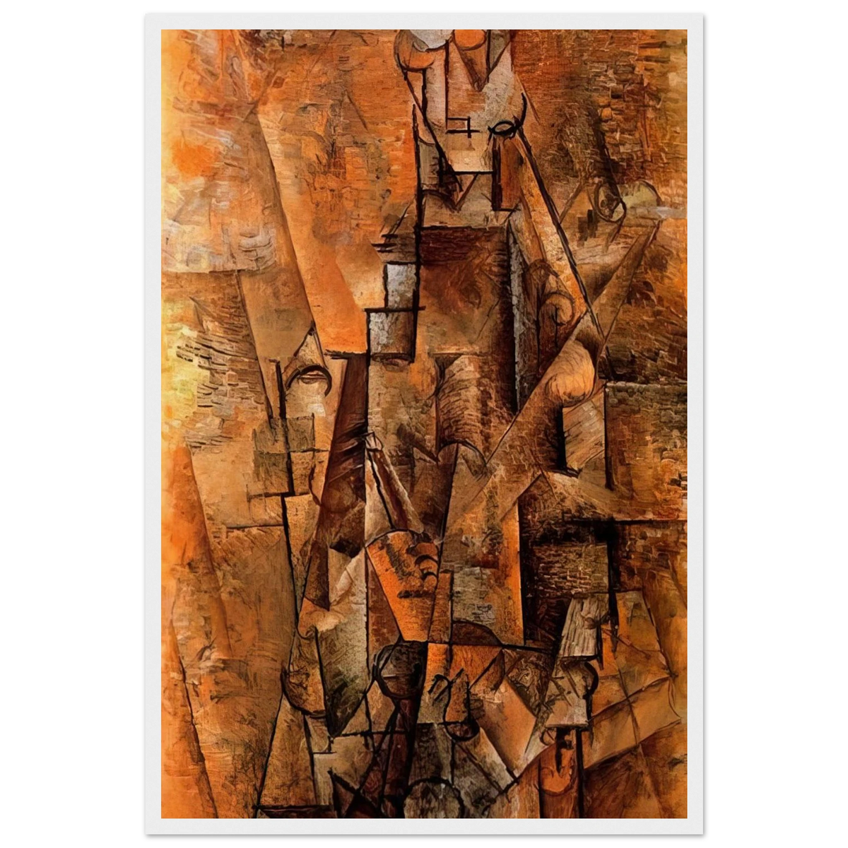 Clarinetist - 1911 Framed Poster | Pablo Picasso Framed Prints Wall Art | Pablo Picasso Shop