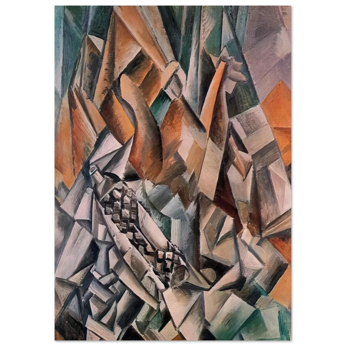 Still life with bottle of Anis del Mono - 1909 Poster | Pablo Picasso Poster | Pablo Picasso Shop