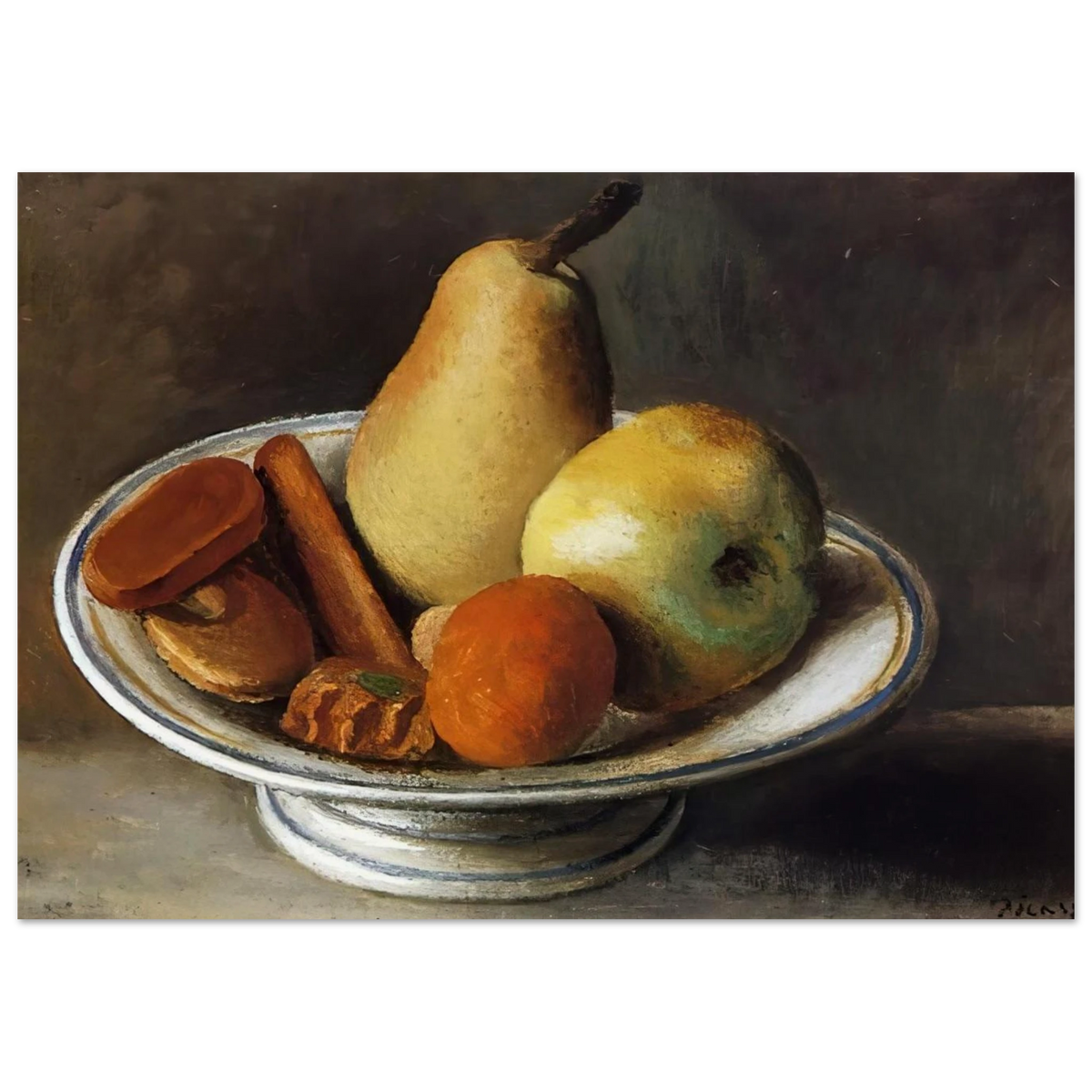 Fruit Bowl with Fruit - 1918 Poster | Pablo Picasso Poster | Pablo Picasso Shop